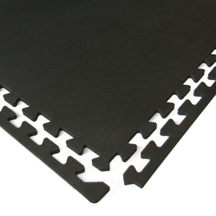 Greatmats Sport Plus Designer Black 2 ft. x 2 ft. x 0.39 in. Interlocking High Density Foam Floor Tiles (Case of 25)