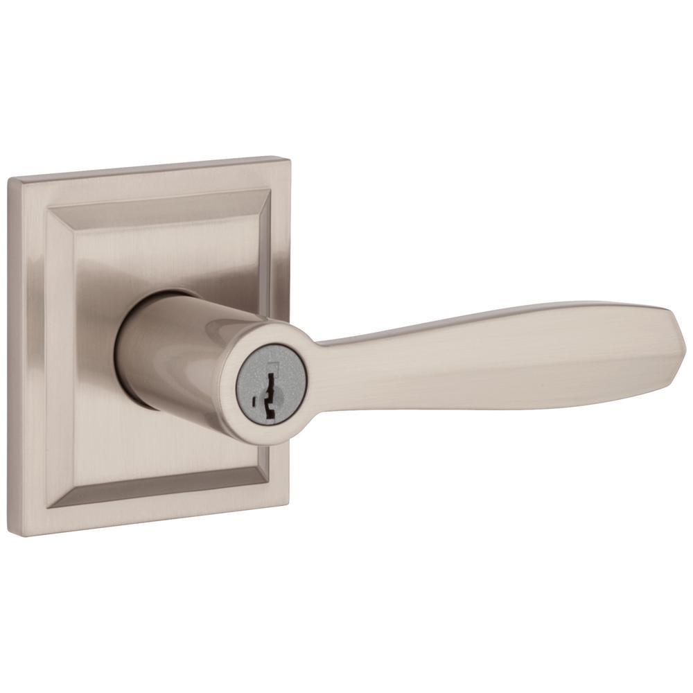 Torrey Venetian Bronze Low Profile Rose Keyed Entry Door Lever Featuring SmartKey Security - Super Arbor