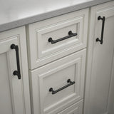 5-1/16 in. (128 mm) Matte Black Straight Bar Drawer Pull (10-Pack) - Super Arbor
