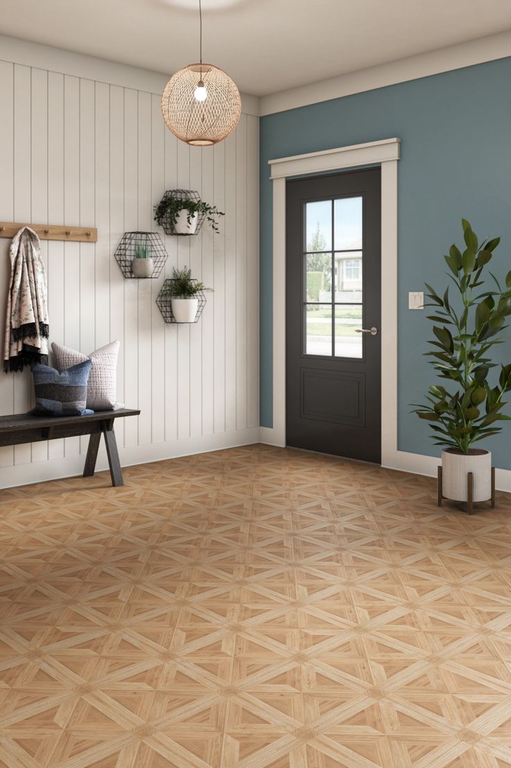 Style Selections Maple Parquet 3-mil x 12-in W x 12-in L Water Resistant Peel and Stick Luxury Vinyl Tile Flooring