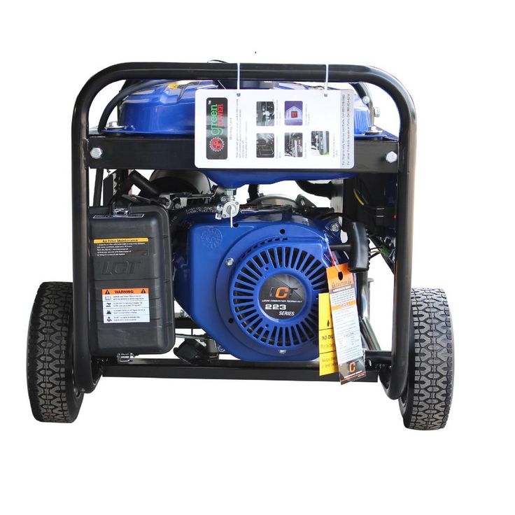 Green-Power Green Power 5000/3850-Watt Gasoline Powered Recoil Start Portable Generator with 223cc 7.5HP LCT Engine