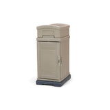 Hide Away Lockable Parcel Delivery and Storage Box in Tan - Super Arbor