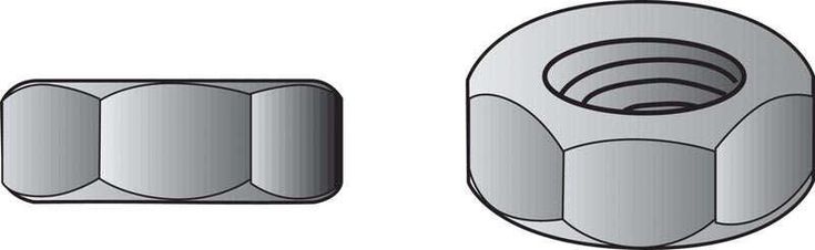 Hillman 8 in. Brass-Plated Brass SAE Screw Nut 100 pk