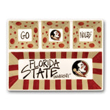 Florida State Ceramic 4 Section Tailgating Serving Platter
