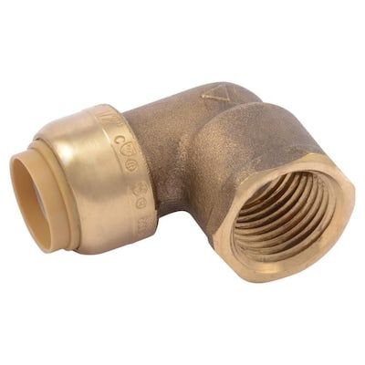 SharkBite 1/2-in Push-to-Connect x 1/2-in FNPT dia 90-Degree Female Adapter Push Fitting