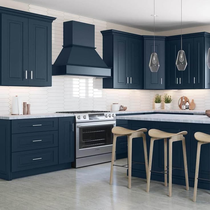 Home Decorators Collection Grayson 27 in. W x 12 in. D x 18 in. H Assembled Plywood Wall Bridge Kitchen Cabinet in Mythic Blue with Soft Close