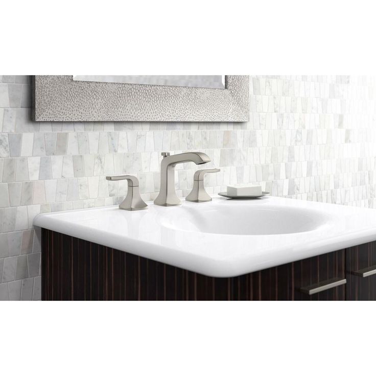 Rubicon 8 in. Widespread 2-Handle Bathroom Faucet in Vibrant Brushed Nickel