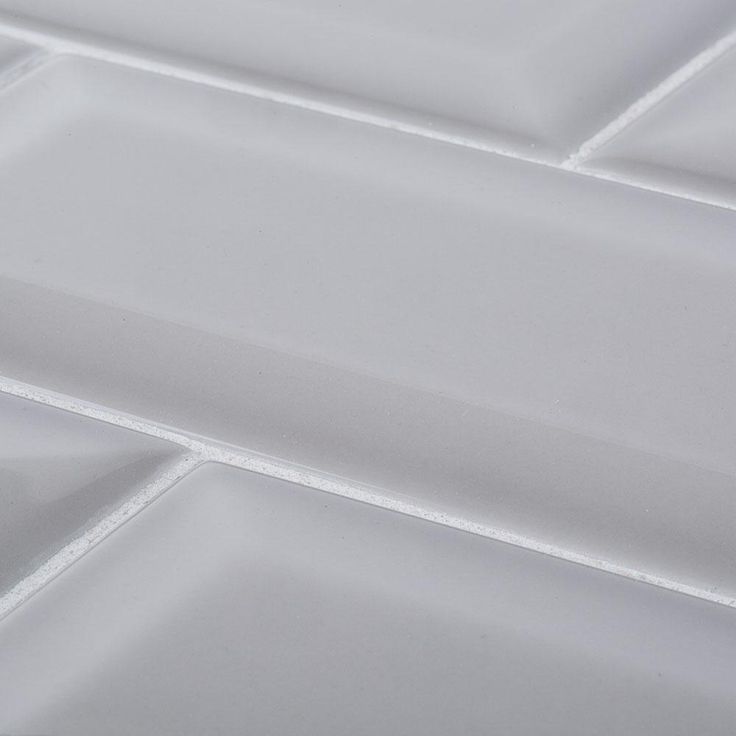 Jeffrey Court Weather Grey 3 in. x 6 in. Glossy Beveled Ceramic Wall Tile (11 sq. ft. / case)