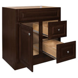 Hampton 30 in. W x 21 in. D x 33.5 in. H Bathroom Vanity Cabinet Only in Cognac