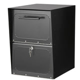 Oasis Black Post-Mount or Column-Mount Locking Drop Box - Super Arbor