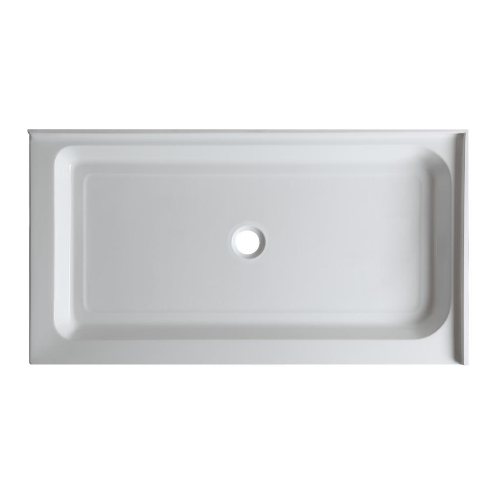 Port 36 in. x 48 in. Double Threshold Shower Base in White - Super Arbor
