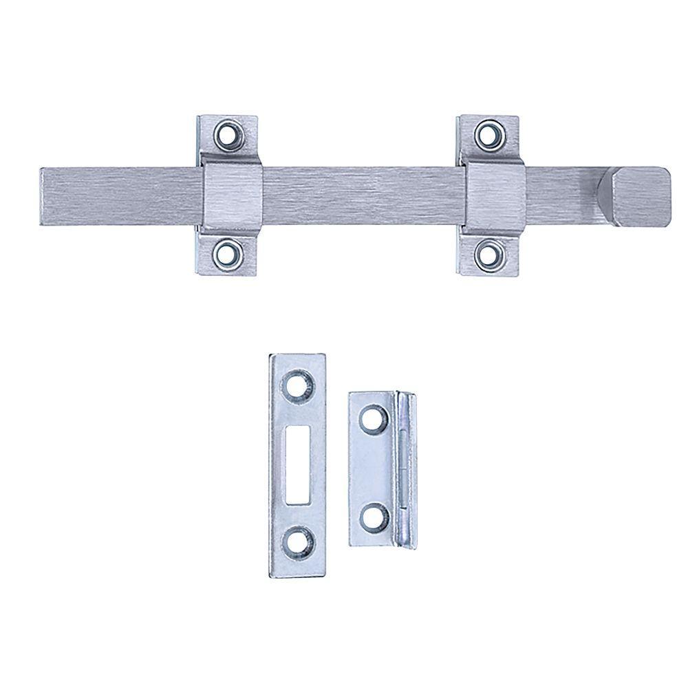 8 in. Satin Chrome Surface Bolt - Super Arbor