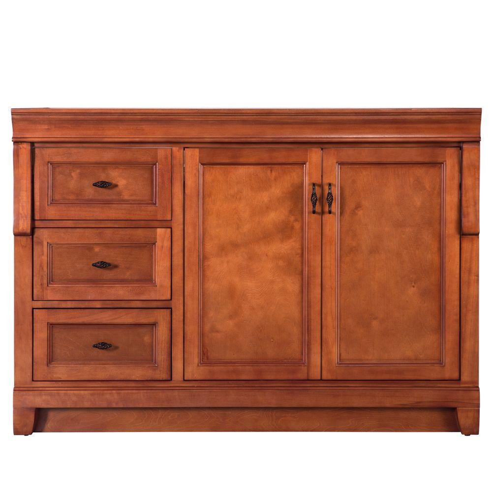Naples 30 in. W Bath Vanity Cabinet Only in Distressed Grey with Right Hand Drawers - Super Arbor