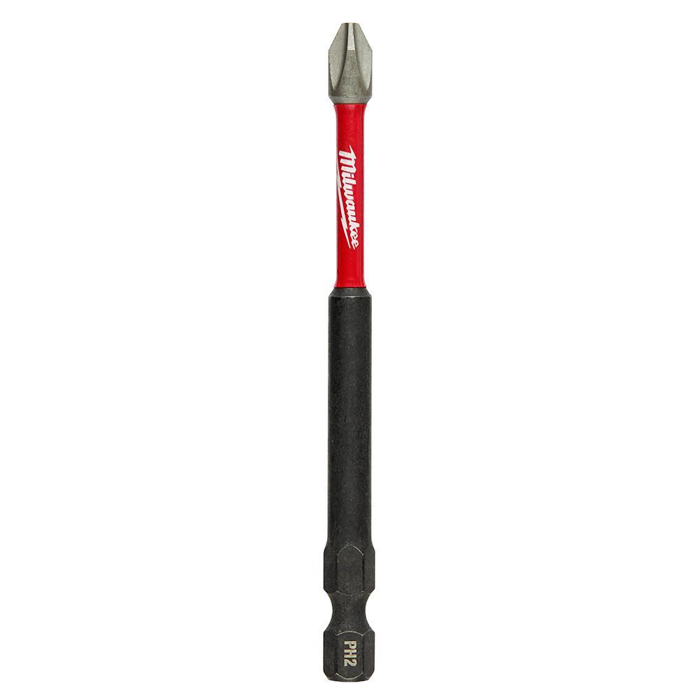 #2 Philips Shockwave 3-1/2 in. Impact Duty Steel Driver Bits (5-Pack)