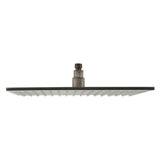 1-Spray 16 in. Single Ceiling Mount Fixed Rain Shower Head in Brushed Nickel - Super Arbor