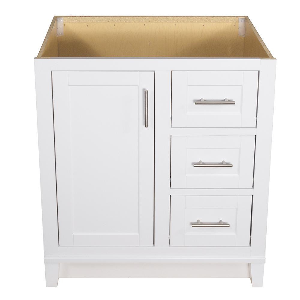 Kinghurst 30 in. W x 21 in. D x 33.5 in. H Bathroom Vanity Cabinet Only in White - Super Arbor