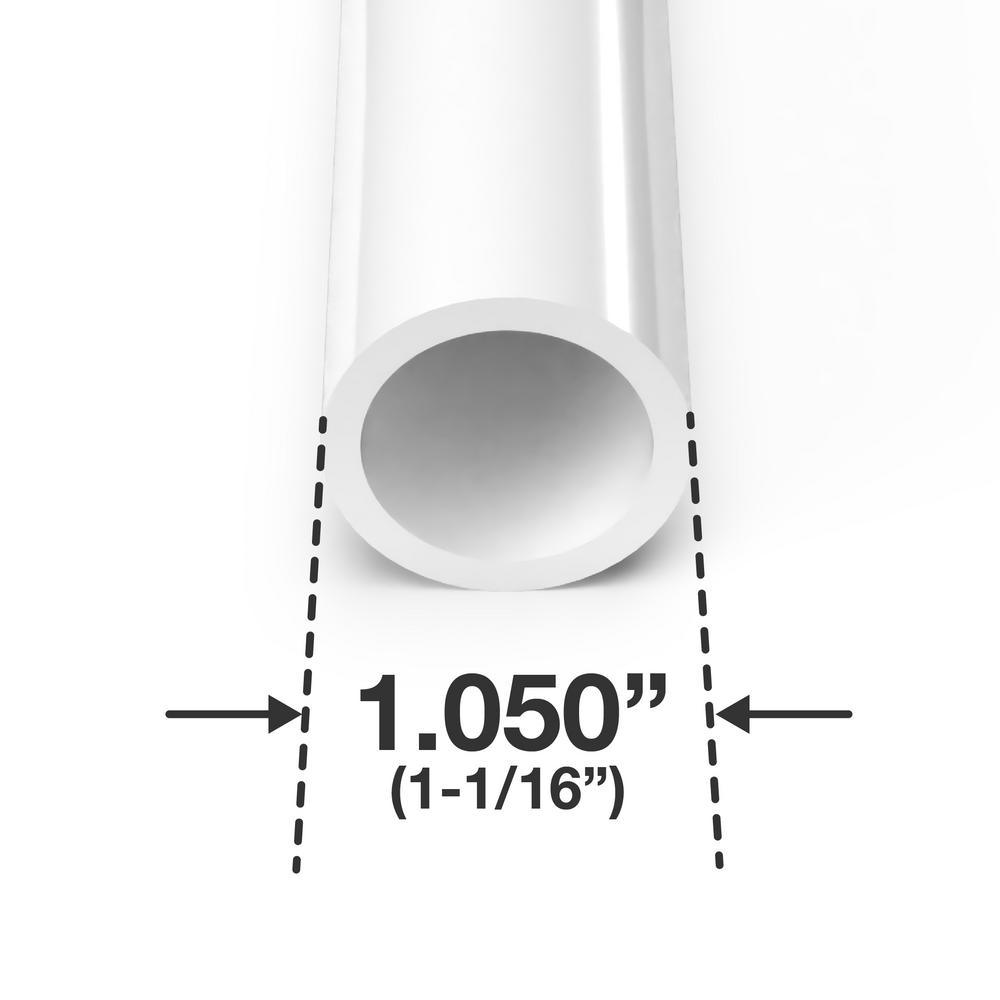 3/4 in. x 5 ft. White Furniture Grade Schedule 40 PVC Pipe (2-Pack) - Super Arbor