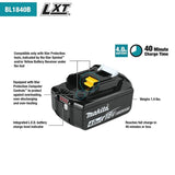 18-Volt LXT Lithium-Ion High Capacity Battery Pack 4.0Ah with Fuel Gauge and Charger Starter Kit