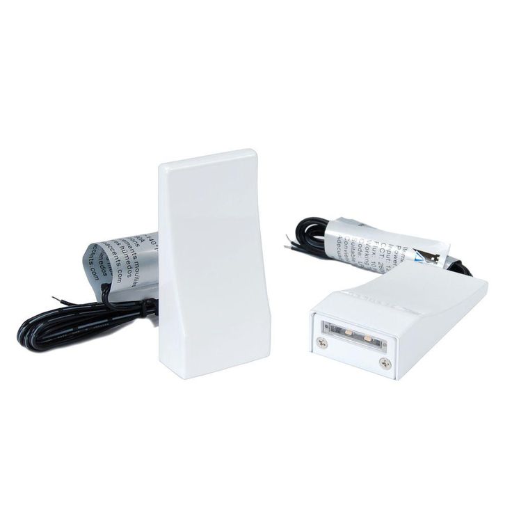White LED Vertical Post Light (2-Pack)