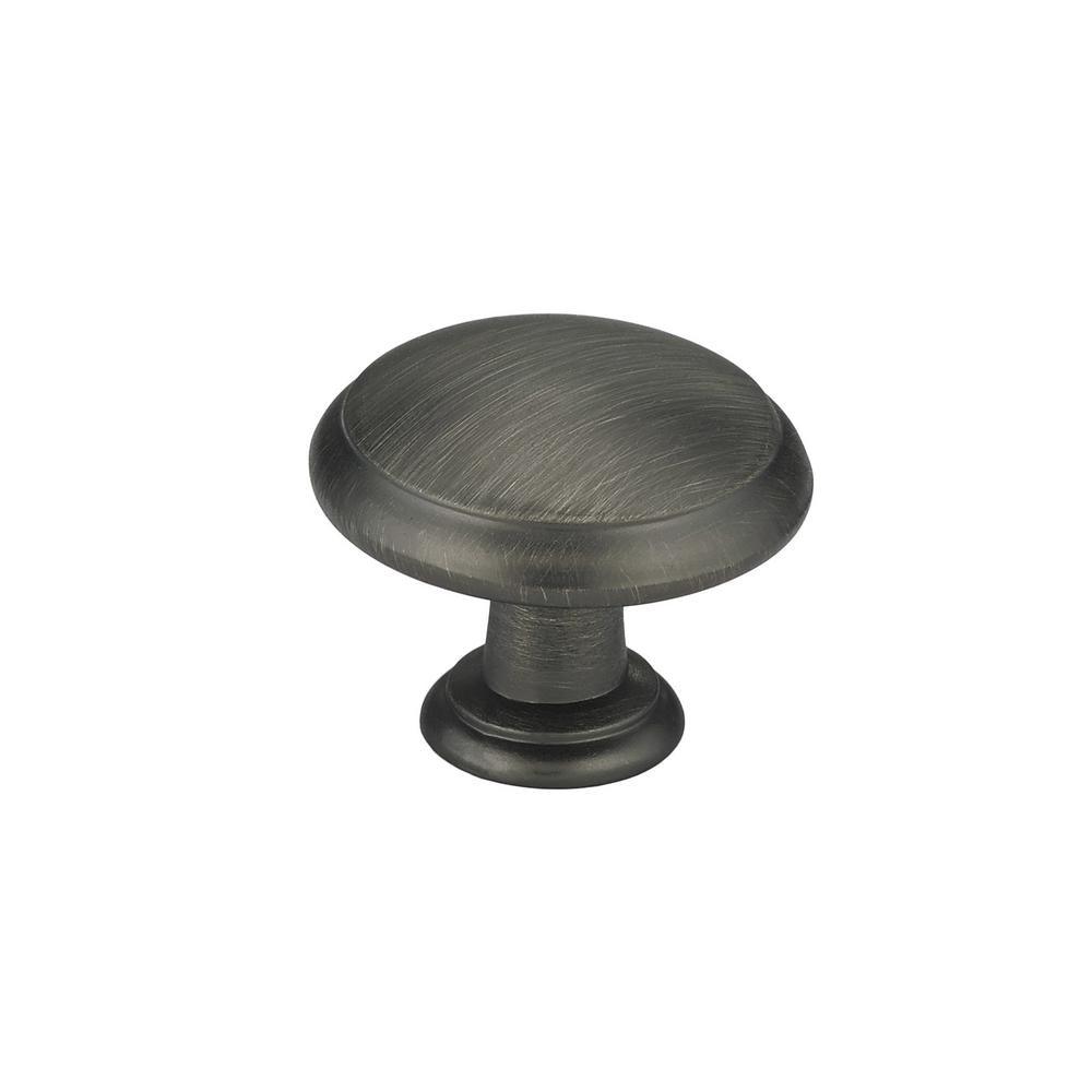 1-3/16 in. Brushed Nickel Classic Knob - Super Arbor