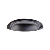 Rustic 3-1/2 in. Center-to-Center Antique Brass Drawer Cup Pull