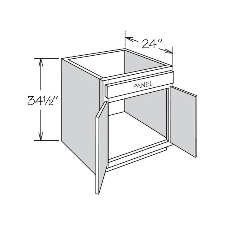 allen + roth Aveley 24-in W x 34.5-in H x 24-in D Linen Maple Sink Base Semi-Custom Cabinet