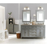 Hamilton 24 in. W x 27 in. H Wall Mirror Cabinet in Grey