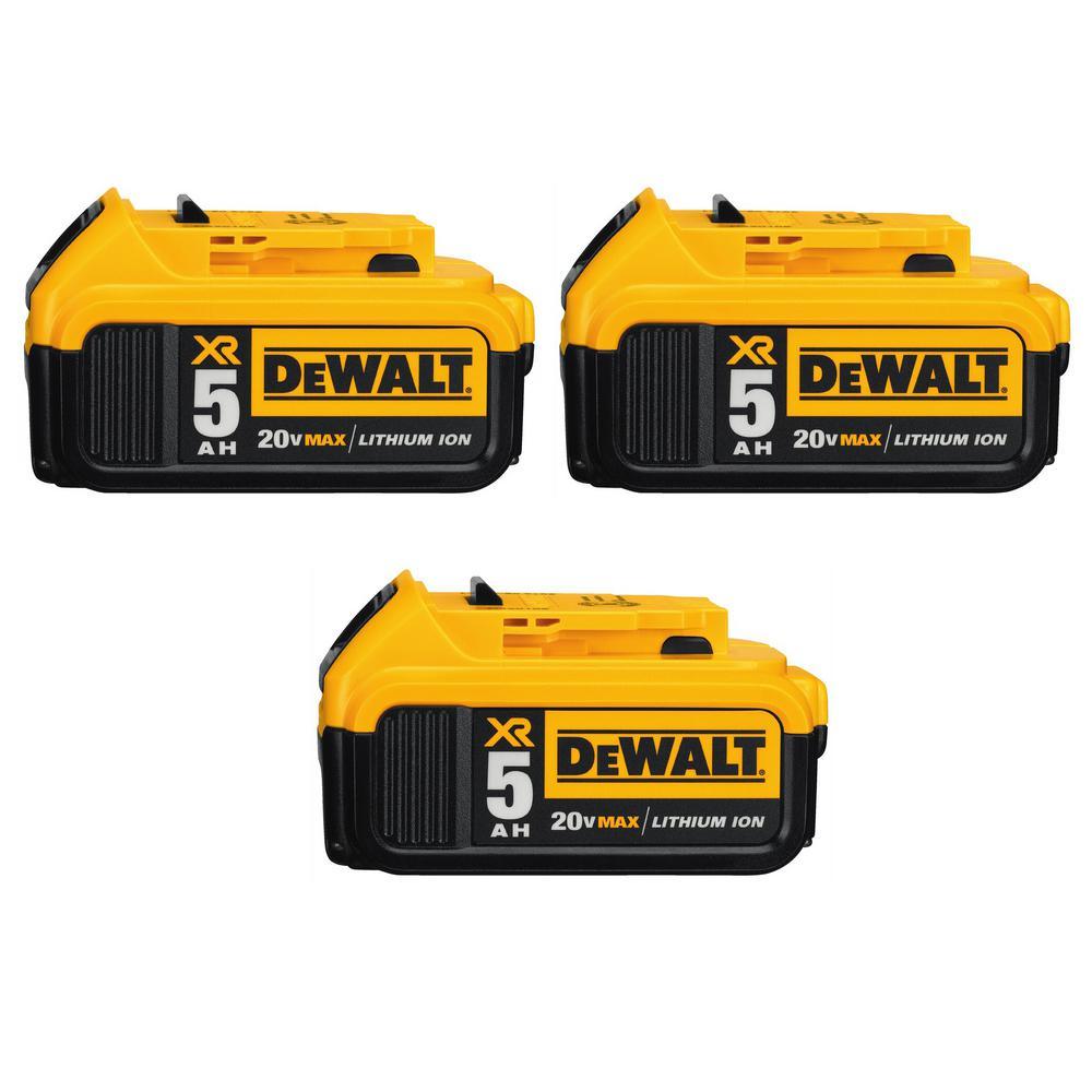 20-Volt MAX XR Premium Lithium-Ion 5.0Ah Battery Pack (7-Pack) - Super Arbor