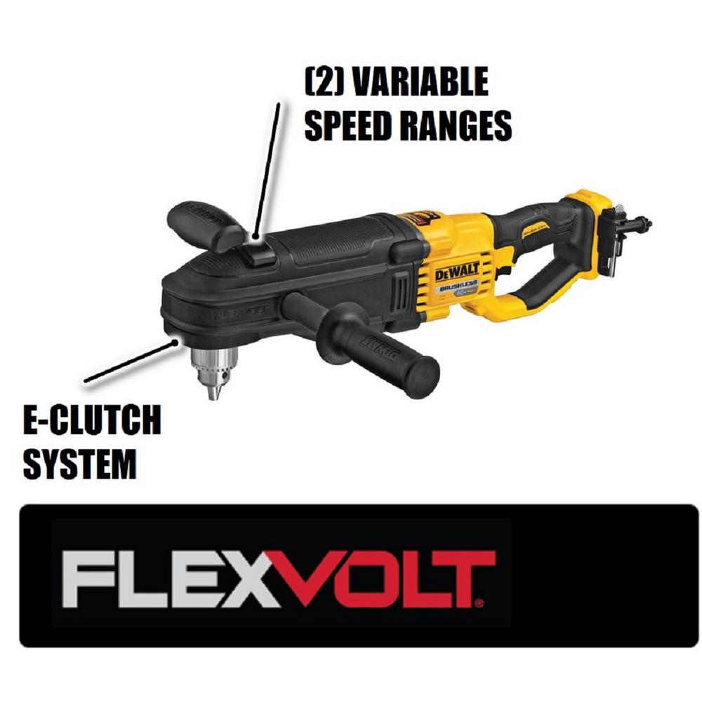 FLEXVOLT 60-Volt MAX Lithium-Ion Brushless Cordless 1/2 in. Stud and Joist Drill Kit with FLEXVOLT 9.0Ah Battery - Super Arbor