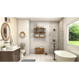 Naples 48 in. W Bath Vanity Cabinet Only in Distressed Grey with Right Hand Drawers - Super Arbor
