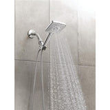 Genta 3-Spray 4 in. Single Wall Mount Handheld Adjustable Shower Head in Chrome - Super Arbor