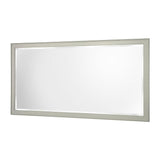 60 in. W x 31 in. H Framed Rectangular  Bathroom Vanity Mirror in Grey
