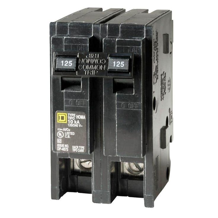 Square D Homeline 125-Amp 2-Pole Main Circuit Breaker