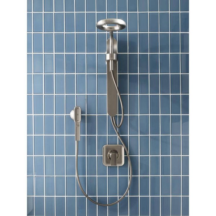 Nebia by Moen 1-Spray 8 in. Dual Shower Head and Handheld Shower Head with Magnetic Dock in Spot Resist Brushed Nickel