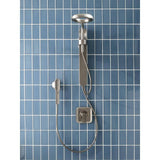 Nebia by Moen 1-Spray 8 in. Dual Shower Head and Handheld Shower Head with Magnetic Dock in Spot Resist Brushed Nickel