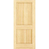 28 in. x 80 in. Unfinished 2-Double Hip Panel Solid Core Wood Interior Door Slab - Super Arbor