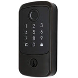 Defiant Hubspace Aged Bronze Square Biometric Fingerprint Electronic Touchpad Deadbolt