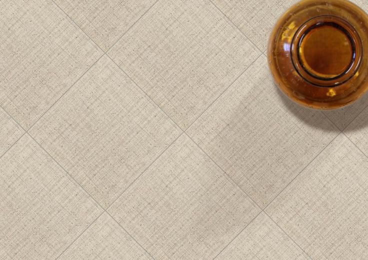 Emser CANVAS Khaki Porcelain Border Tile (12-in x 12-in)