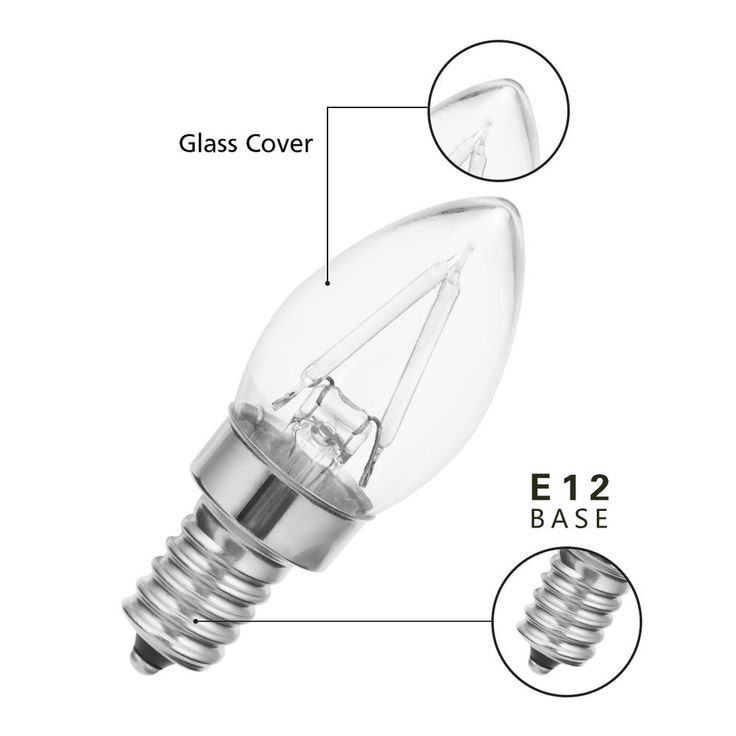 YANSUN 20-Watt Equivalent C7 Edison Blue LED Filament Light Bulb (4-Pack)