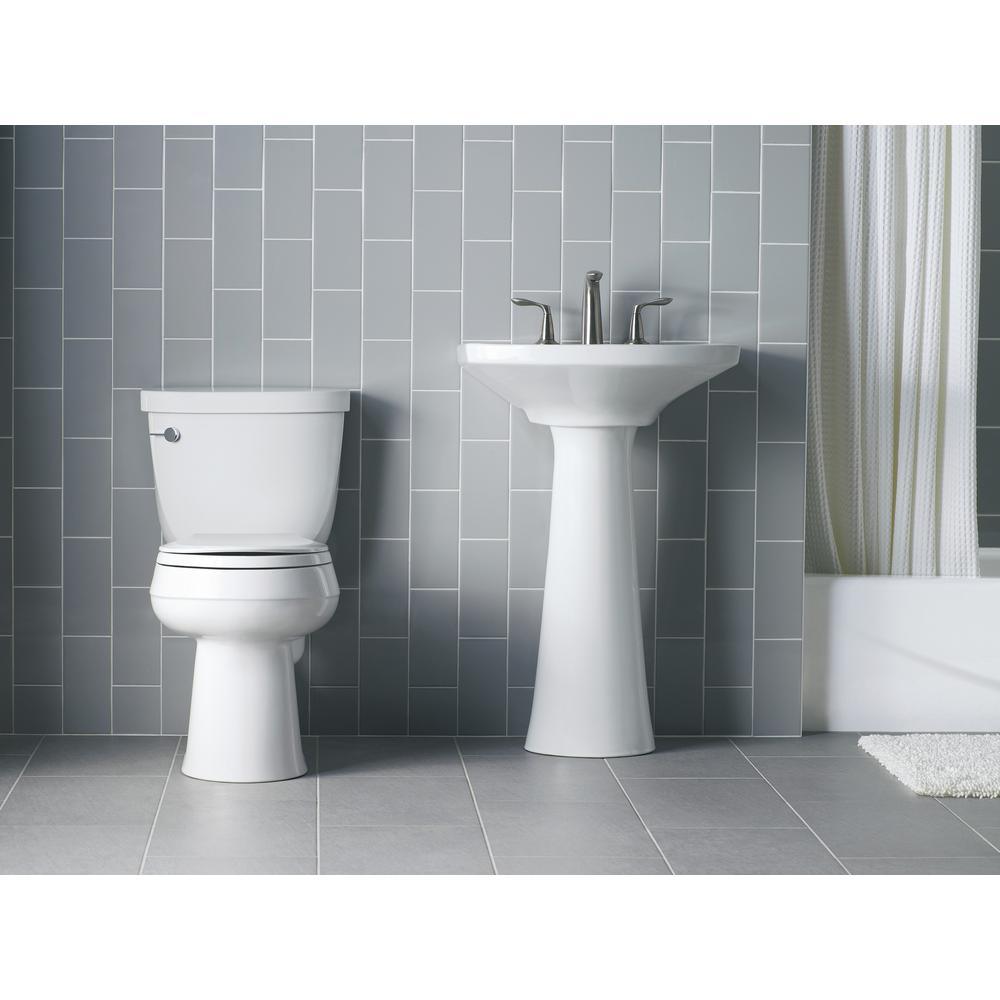 Cachet Quiet-Close Round Closed Front Toilet Seat with Grip-Tight Bumpers in White - Super Arbor