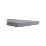 Assembled 30x1.5x12 in. Floating Shelf with Mounting Bracket in Gray - Super Arbor