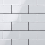 Merola Tile Crown Heights 3 in. x 6 in. Glossy White Ceramic Wall Tile (6.03 sq. ft. / Case)