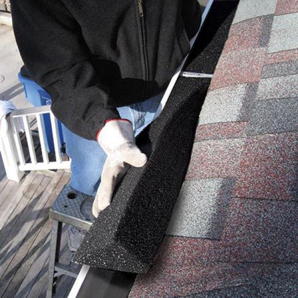 EZ 4 ft. Foam Filter Plastic Gutter Guard for 5 in. K-Style (8-Pack) - Super Arbor