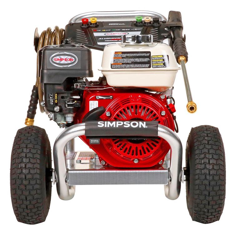Simpson Aluminum ALH3228-S 3400 PSI at 2.5 GPM HONDA GX200 Cold Water Pressure Washer