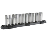 Craftsman 1/2 in. Drive SAE 12 Point Deep Socket Set, 11 pc