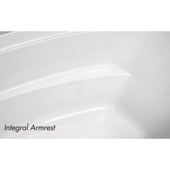 Ariel I 60 in. Acrylic Reversible Drain Oval Drop-In Soaking Bathtub in Biscuit