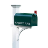Lazy Hill Farm Designs Black Post-Mounted Bristol Mailbox - Super Arbor