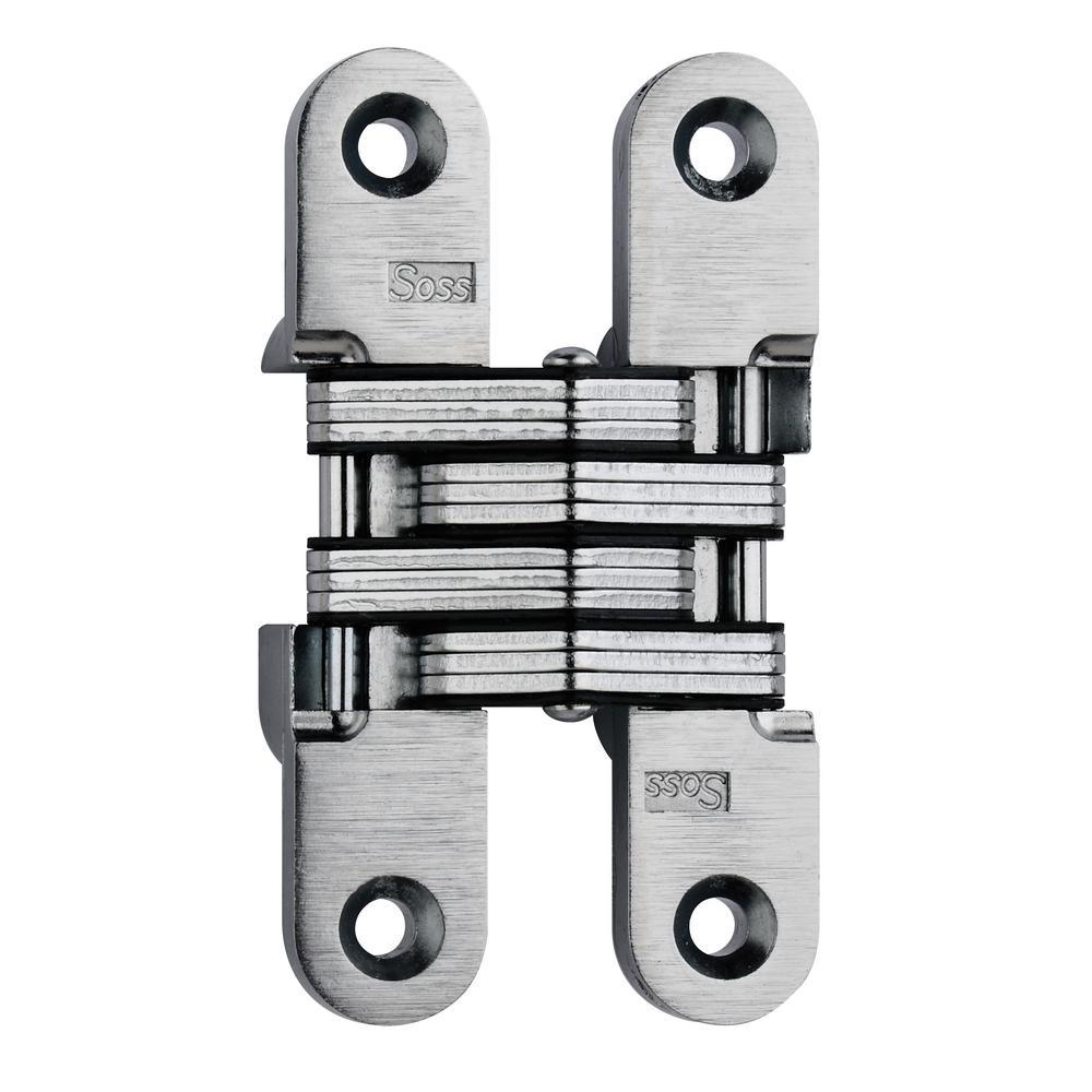 3/4 in. x 3-3/4 in. Satin Brass Invisible Hinge - Super Arbor