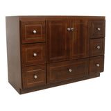 Ultraline 42 in. W x 21 in. D x 34.5 in. H Vanity Cabinet Only in Natural Alder - Super Arbor