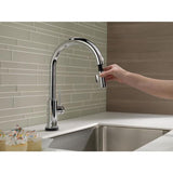 Delta Trinsic Touch2O Chrome 1-Handle Deck-Mount Pull-Down Touch Kitchen Faucet